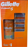 Gillette žiletky Fusion5 4ks + gel na holení 75ml. Zdarma. | Ms-cosmetic.cz