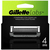 Gillette Labs náhradní hlavice 4kusy | Ms-Cosmetic.cz