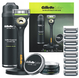 Gillette Labs dárková sada - Holící strojek, 9 žiletek + gel na holení + hydratační pleťový krém. | Ms-cosmetic.cz