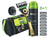 Gillette Labs dárková sada - Holící strojek s peelingovým páskem, 9 kusů žiletek + gel na holení 198ml. | Ms-cosmetic.cz