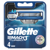 Gillette žiletky Mach3  - 4ks. Turbo. | Ms-cosmetic.cz